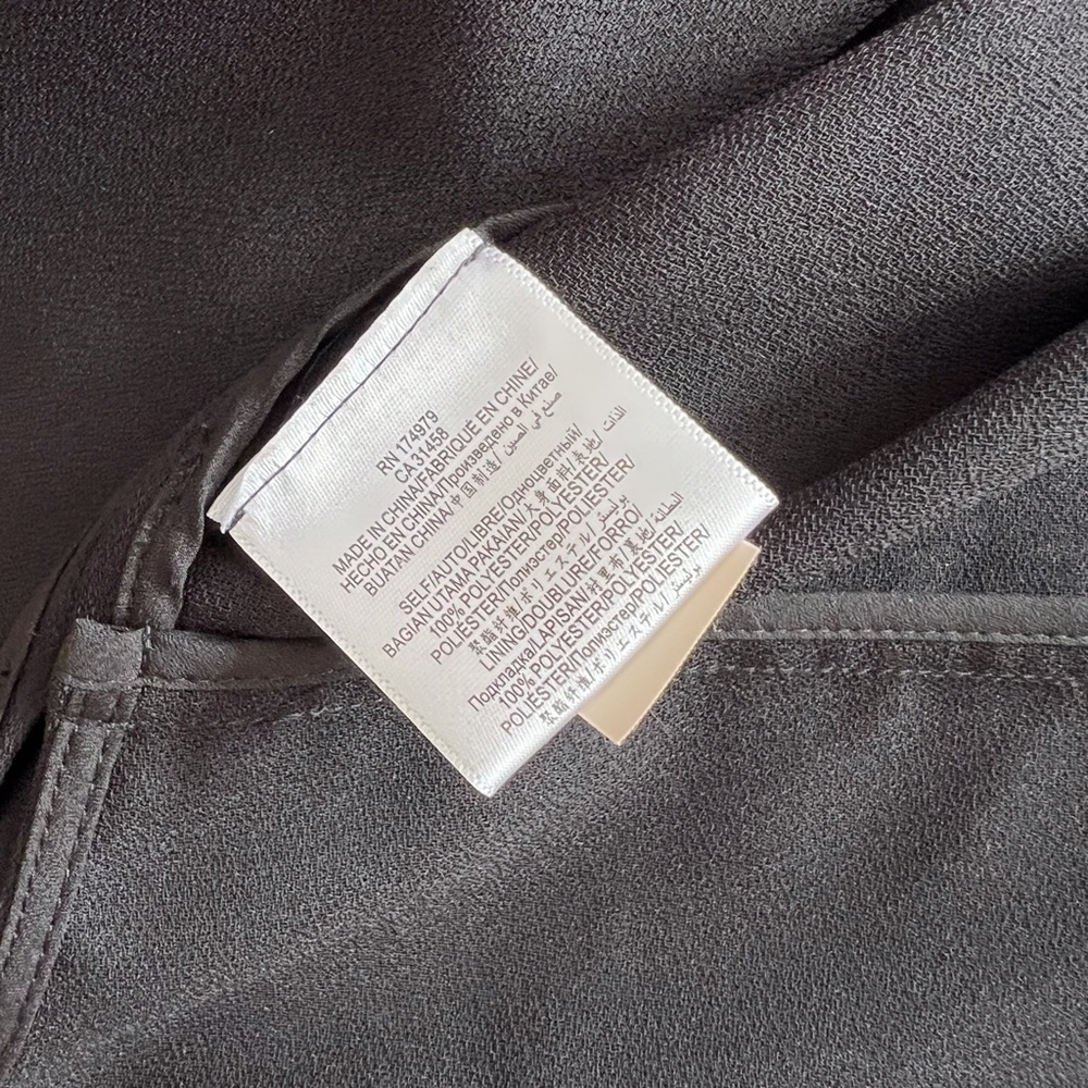 BCBG MAXAZRIA Tasha Black Long Vest Tie Open Front Duster Cardigan Sleeveless S - Picture 12 of 14